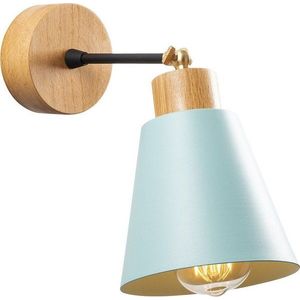 Nástěnné svítidlo v tyrkysové a přírodní barvě ø 14 cm Manavgat – Opviq lights obraz