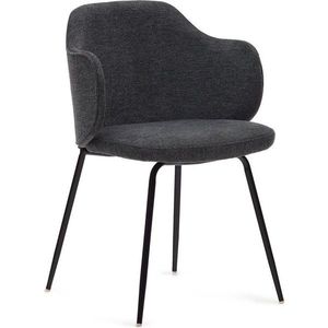 Tmavě šedé jídelní židle v sadě 2 ks Yunia – Kave Home obraz