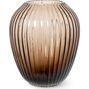 Hnědá skleněná váza Kähler Design Hammershøi, výška 18, 5 cm obraz