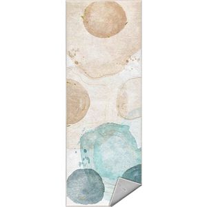 Krémovo-tyrkysový pratelný běhoun 80x200 cm Puddle – Mila Home obraz