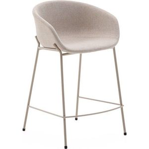 Béžová barová židle (výška sedáku 65 cm) Yvette – Kave Home obraz