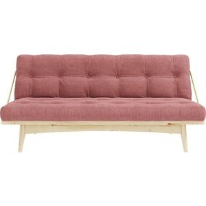 Růžová manšestrová rozkládací pohovka 190 cm Folk – Karup Design obraz