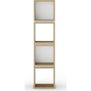 Knihovna v dekoru dubu v bílo-přírodní barvě 32x133 cm Lofty – Marckeric obraz