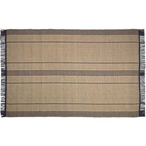 Oboustranný koberec z mořské řasy v černo-přírodní barvě 200x300 cm Brunilda – Kave Home obraz