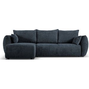 Tmavě modrá rohová pohovka (levý roh) Matera – Cosmopolitan Design obraz
