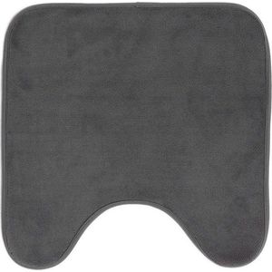 Antracitová WC koupelnová předložka 45x45 cm Vitamine – douceur d'intérieur obraz