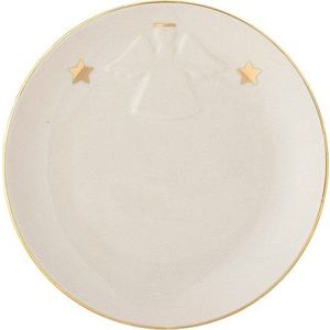 Bílý dezertní talíř s vánočním motivem z kameniny ø 16 cm Starry – Bloomingville obraz