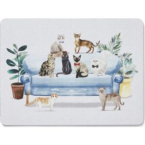 Korkové prostírání 4 ks 21.5x29 cm Curious Cats - Cooksmart ® obraz