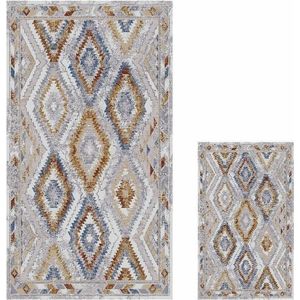 Šedé koupelnové předložky v sadě 2 ks 60x100 cm – Mila Home obraz