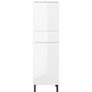 Bílá vysoká koupelnová skříňka 34x120 cm Salinas - Germania obraz