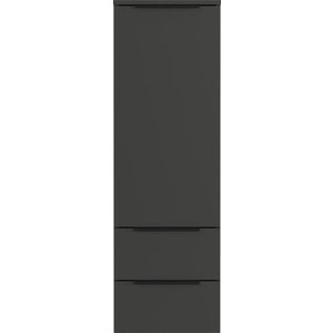 Antracitová vysoká závěsná koupelnová skříňka 36x111 cm Crandon – Germania obraz