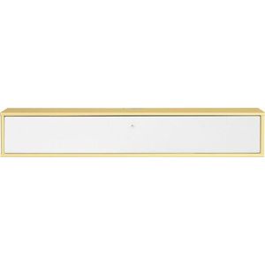 Světle žluto-bílý TV stolek 133x22 cm Mistral – Hammel Furniture obraz
