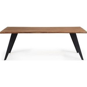 Jídelní stůl s deskou v dubovém dekoru 100x180 cm Koda – Kave Home obraz