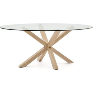Jídelní stůl se skleněnou deskou 100x200 cm Argo – Kave Home obraz