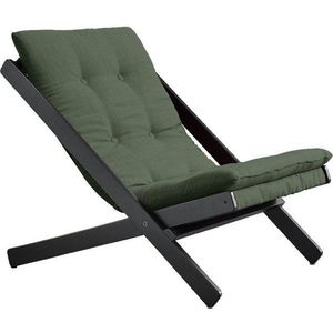 Skládací křeslo Karup Design Boogie Black/Olive Green obraz