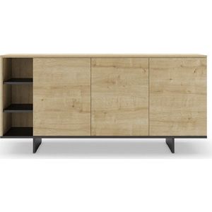 Nízká komoda v dekoru dubu v přírodní barvě 170x80 cm Cequoia – Marckeric obraz