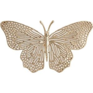 Kovová nástěnná dekorace 41x23 cm Butterfly – Light & Living obraz