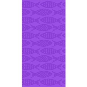 Fialová bavlněná plážová osuška 70x140 cm Fishes – B.E.S. obraz