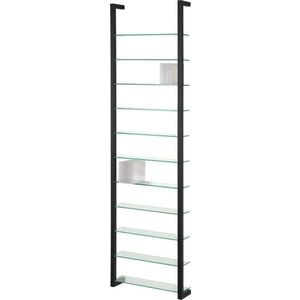 Černá kovová police 46 cm Cubic – Spinder Design obraz