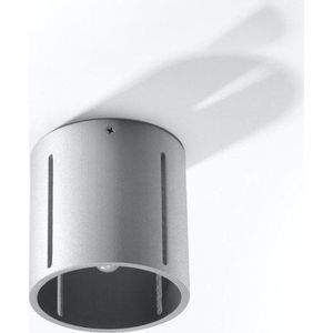 Šedé stropní svítidlo s kovovým stínidlem Vulco – Nice Lamps obraz
