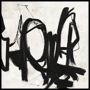 Ručně malovaný obraz 100x100 cm Playblack 2 – Malerifabrikken obraz