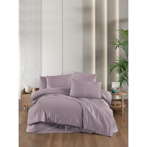 Fialové damaškové povlečení na dvoulůžko/prodloužené s prostěradlem/4dílné 200x220 cm – Mila Home obraz