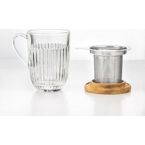 Skleněný hrnek se sítkem 280 ml Ouessant – La Rochére obraz