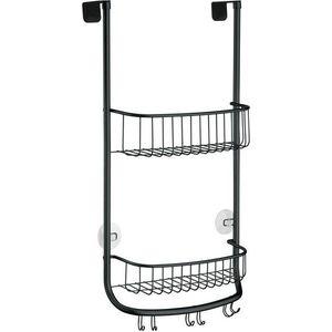 Černý závěsný koupelnový organizér iDesign Forma, 30 x 65 cm obraz