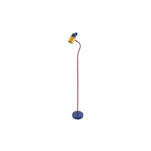 Modrá stojací lampa s kovovým stínidlem (výška 133, 5 cm) Mouse – GTV obraz