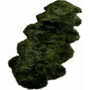 Zelená ovčí kožešina Native Natural Double, 60 x 240 cm obraz