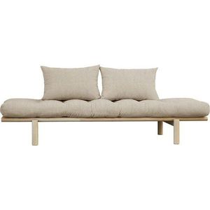 Béžová lněná pohovka 200 cm Pace - Karup Design obraz