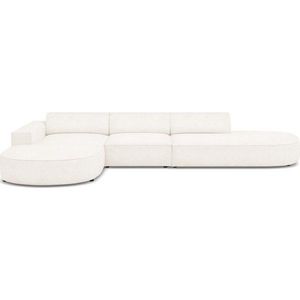 Béžová rohová pohovka z textilie bouclé (levý roh) Jodie – Micadoni Home obraz