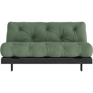 Zelená rozkládací pohovka 160 cm Roots Black Night – Karup Design obraz