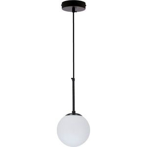 Černé závěsné svítidlo se skleněným stínidlem ø 15 cm Pompei – Candellux Lighting obraz