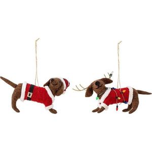 Vlněné vánoční ozdoby v sadě 2 ks 12 cm Monty – Bloomingville obraz