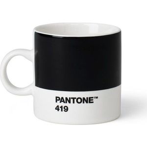 Černý keramický hrnek na espresso 120 ml Espresso Black 419 – Pantone obraz