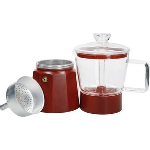 Červená moka konvička z nerezové oceli 0.29 l La Cafetiere Verona - Kitchen Craft obraz