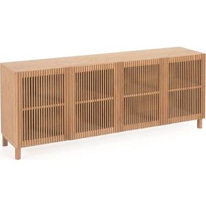 Nízká komoda v dekoru dubu v přírodní barvě 180x72 cm Beyla – Kave Home obraz