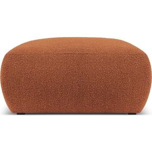 Hnědý taburet z textilie bouclé Molino – Micadoni Home obraz