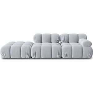 Světle modrá sametová pohovka 282 cm Bellis – Micadoni Home obraz