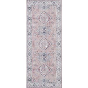 Světle růžový běhoun Nouristan Gratia, 80 x 200 cm obraz
