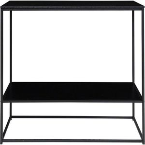 Černý konzolový stolek s černou deskou 80x36 cm Vita – House Nordic obraz