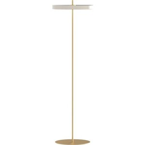 Bílá LED stmívatelná stojací lampa s kovovým stínidlem (výška 151 cm) Asteria Floor – UMAGE obraz