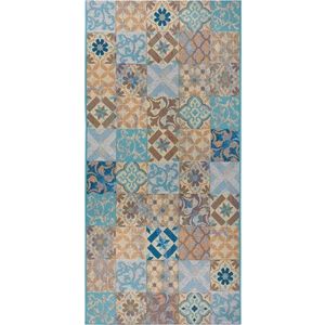 Modrý koberec běhoun 75x150 cm Cappuccino Mosaik – Hanse Home obraz