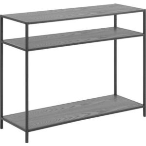 Černý konzolový stolek 100x35 cm Seaford - Actona obraz