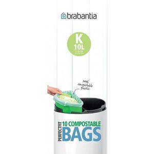 Kompostovatelné pytle na odpadky v sadě 10 ks 10 l PerfectFit K – Brabantia obraz