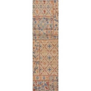 Ručně tkaný běhoun s příměsí juty v přírodní barvě 60x230 cm Taylor Patchwork – Flair Rugs obraz