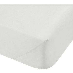 Bílé napínací prostěradlo z bavlněného perkálu 135x190 cm Cotton Percale – Bianca obraz