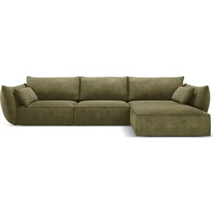 Zelená rohová pohovka (pravý roh) Vanda – Mazzini Sofas obraz