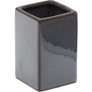 Tmavě modrý keramický kelímek na zubní kartáčky Silvet – Kave Home obraz
